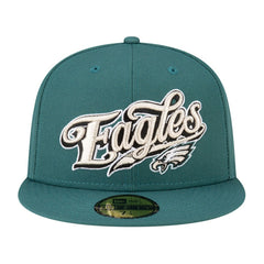Philadelphia Eagles New Era Born x Raised 59FIFTY Fitted Hat - Midnight Green - NFL