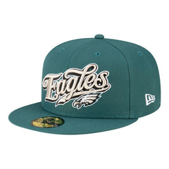 Philadelphia Eagles New Era Born x Raised 59FIFTY Fitted Hat - Midnight Green - NFL