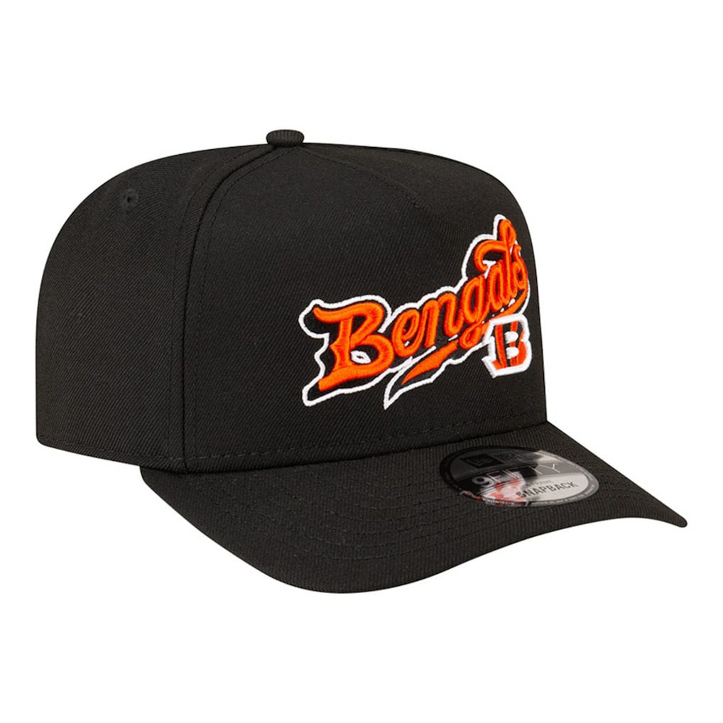 Cincinnati Bengals New Era Born x Raised A-Frame 9FIFTY Snapback Hat - Black - NFL