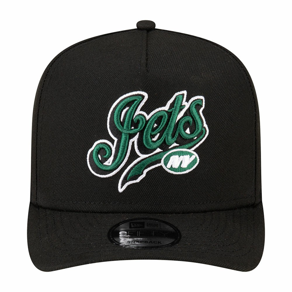 New York Jets New Era Born x Raised A-Frame 9FIFTY Snapback Hat - Black - NFL