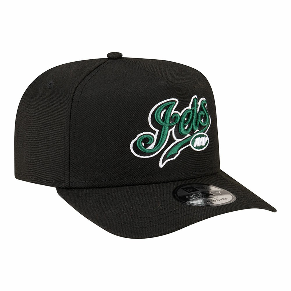 New York Jets New Era Born x Raised A-Frame 9FIFTY Snapback Hat - Black - NFL