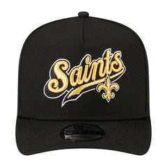 New Orleans Saints New Era Born x Raised A-Frame 9FIFTY Snapback Hat - Black - NFL