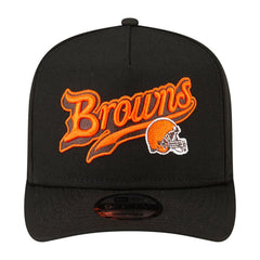 Cleveland Browns New Era Born x Raised A-Frame 9FIFTY Snapback Hat - Black - NFL