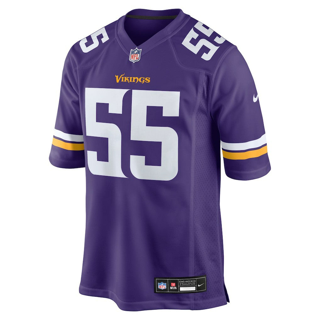 Eric Wilson Minnesota Vikings Team Game Jersey - Purple - Nike