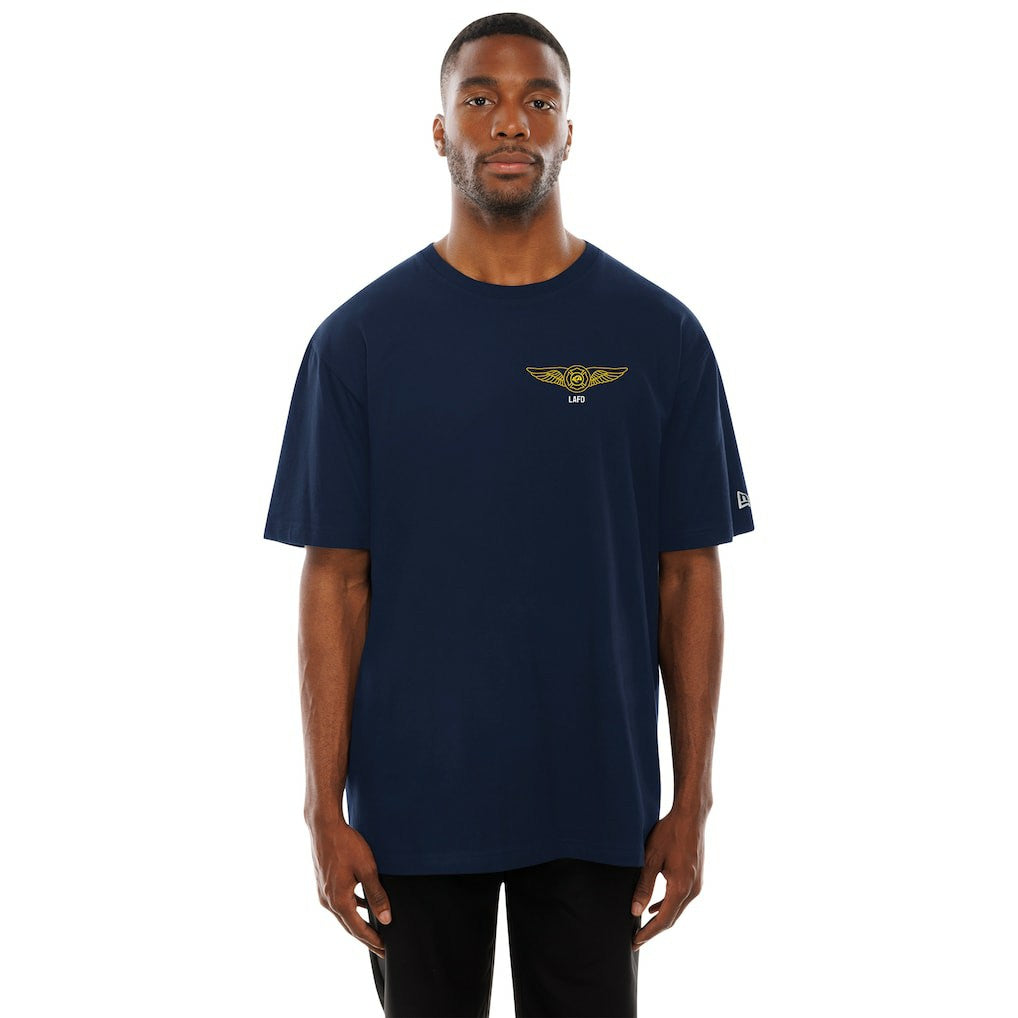 Los Angeles Rams x LAFD New Era Air Ops T-Shirt - Navy - NFL