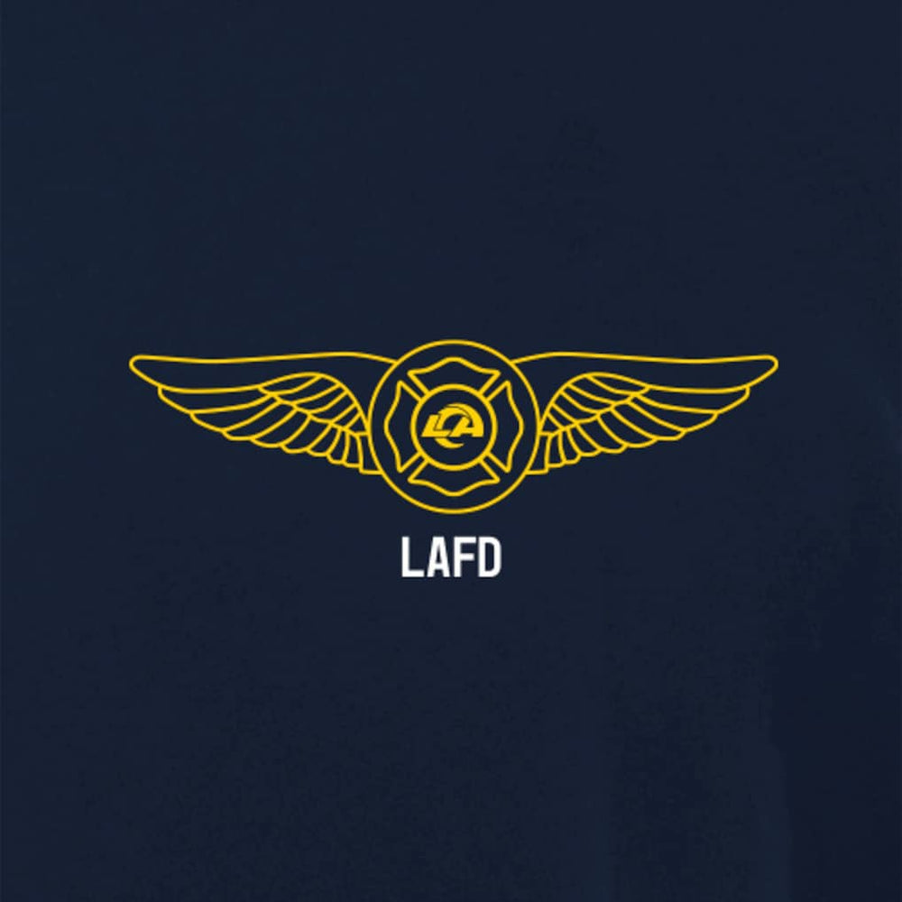 Los Angeles Rams x LAFD New Era Air Ops T-Shirt - Navy - NFL
