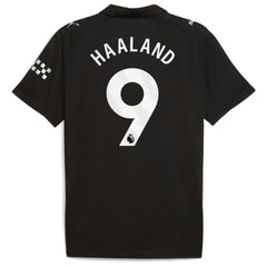 Puma - Erling Haaland Manchester City 2025/26 Away Replica Player Jersey - Black