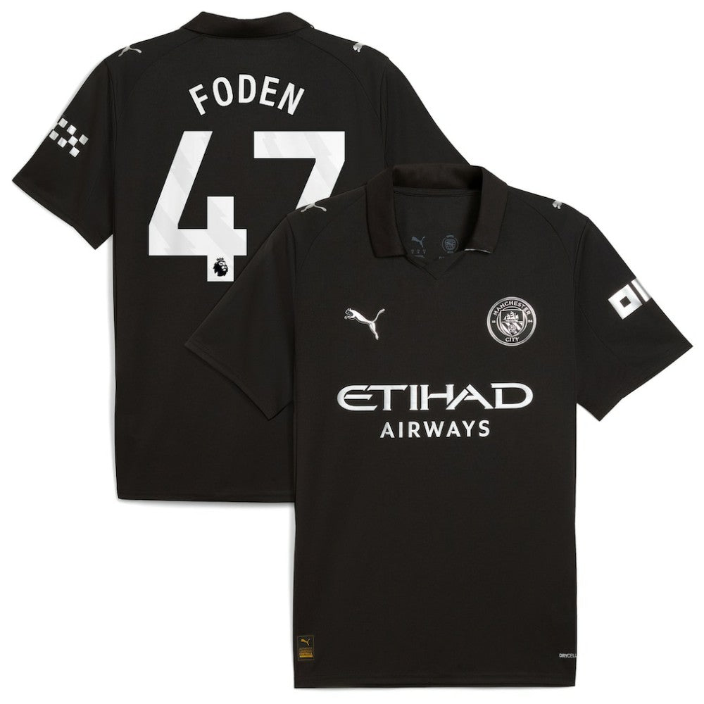 Puma - Phil Foden Manchester City 2025/26 Away Replica Player Jersey - Black