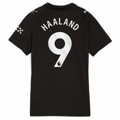 Puma - Erling Haaland Manchester City Women's 2025/26 Away Replica Player Jersey - Black