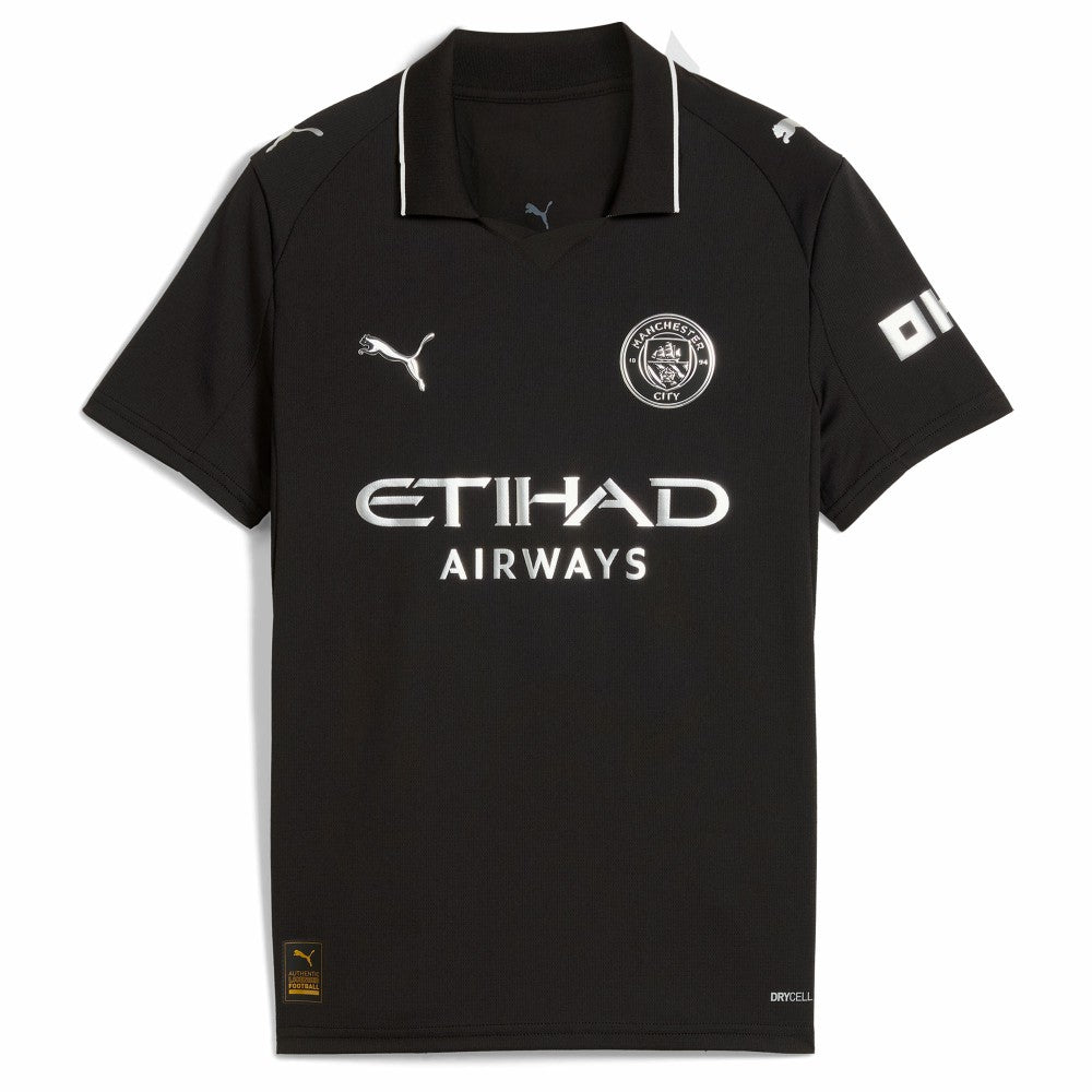 Puma - Erling Haaland Manchester City Youth 2025/26 Away Replica Player Jersey - Black