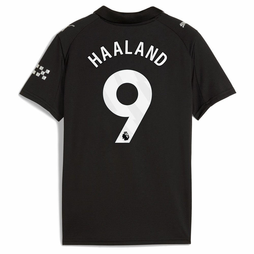 Puma - Erling Haaland Manchester City Youth 2025/26 Away Replica Player Jersey - Black