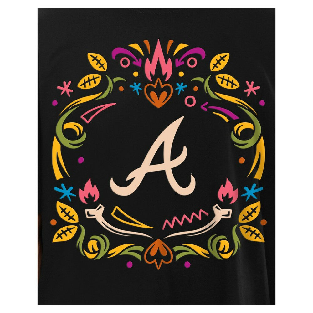 Atlanta Braves New Era Día de los Muertos T-Shirt Outlet