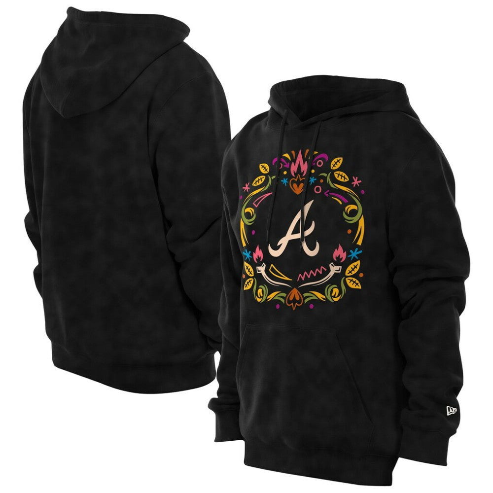 Atlanta Braves New Era Día de los Muertos Brushed Fleece Hoodie Discount