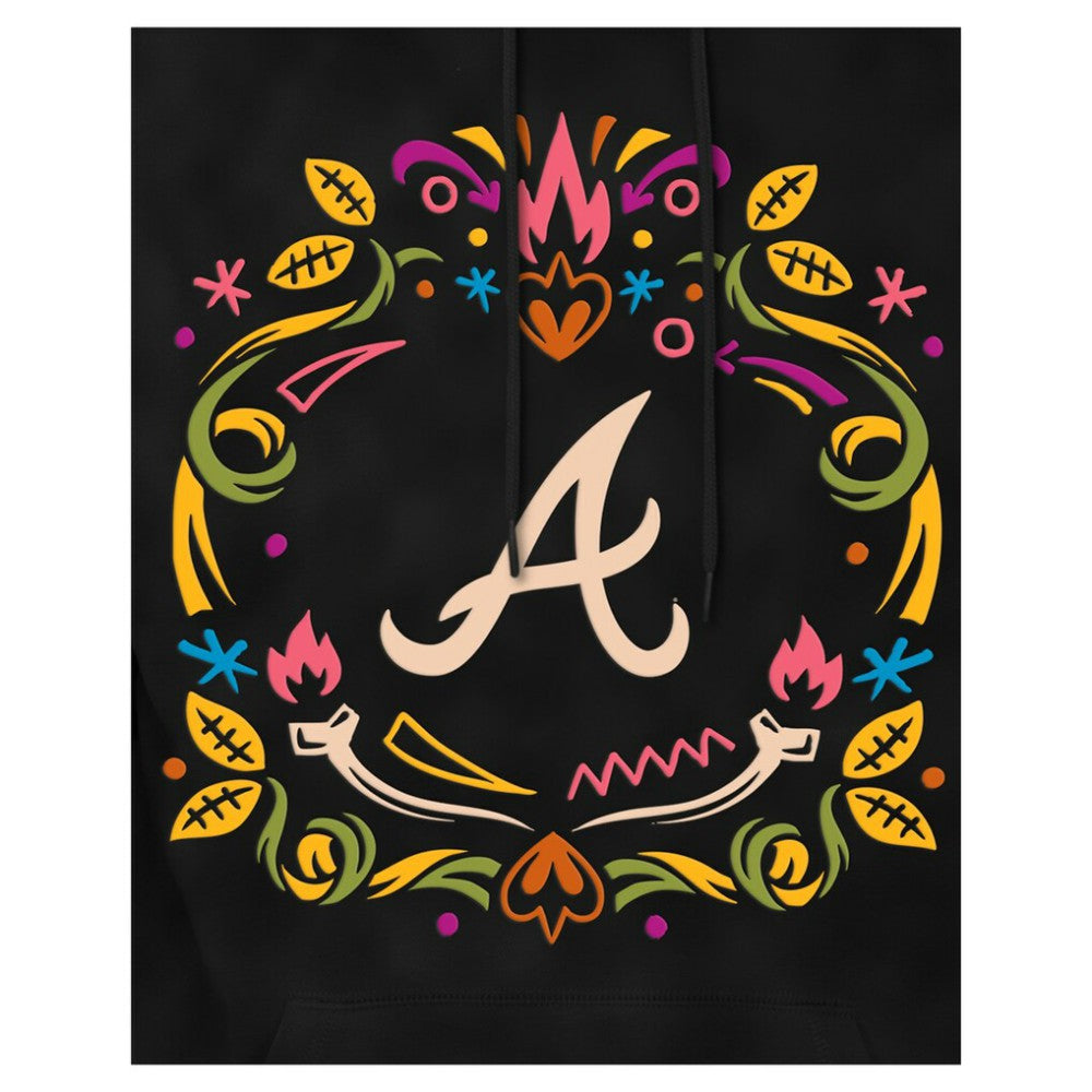Atlanta Braves New Era Día de los Muertos Brushed Fleece Hoodie Discount