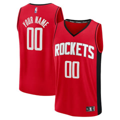 Fanatics Houston Rockets Fast Break Custom Jersey Icon Edition Red