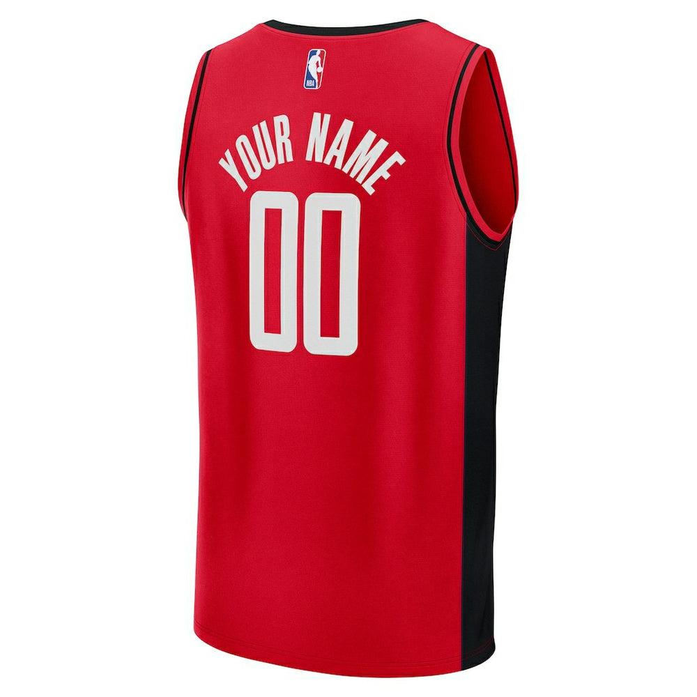 Fanatics Houston Rockets Fast Break Custom Jersey Icon Edition Red