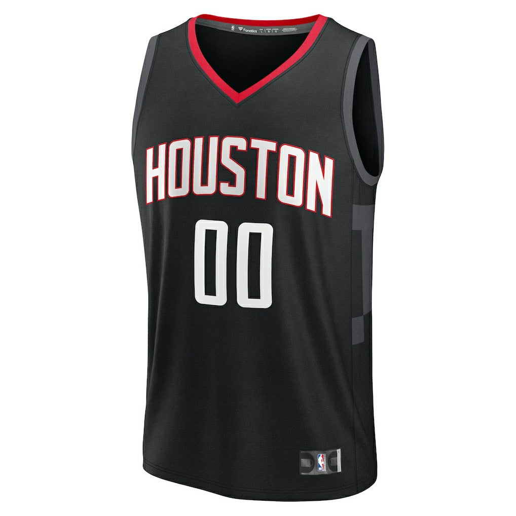 Fanatics Houston Rockets Youth Fast Break Custom Jersey Statement Edition Black