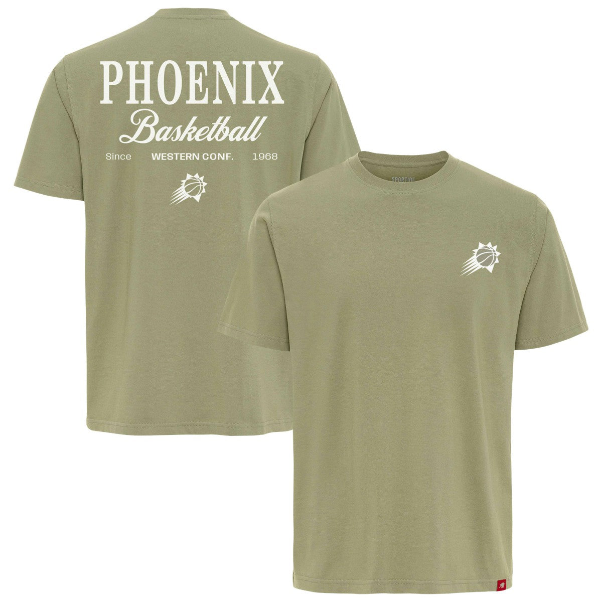 Phoenix Suns Sportiqe Unisex Athletic Club Collection Duke Relaxed Fit Premium T-Shirt Olive