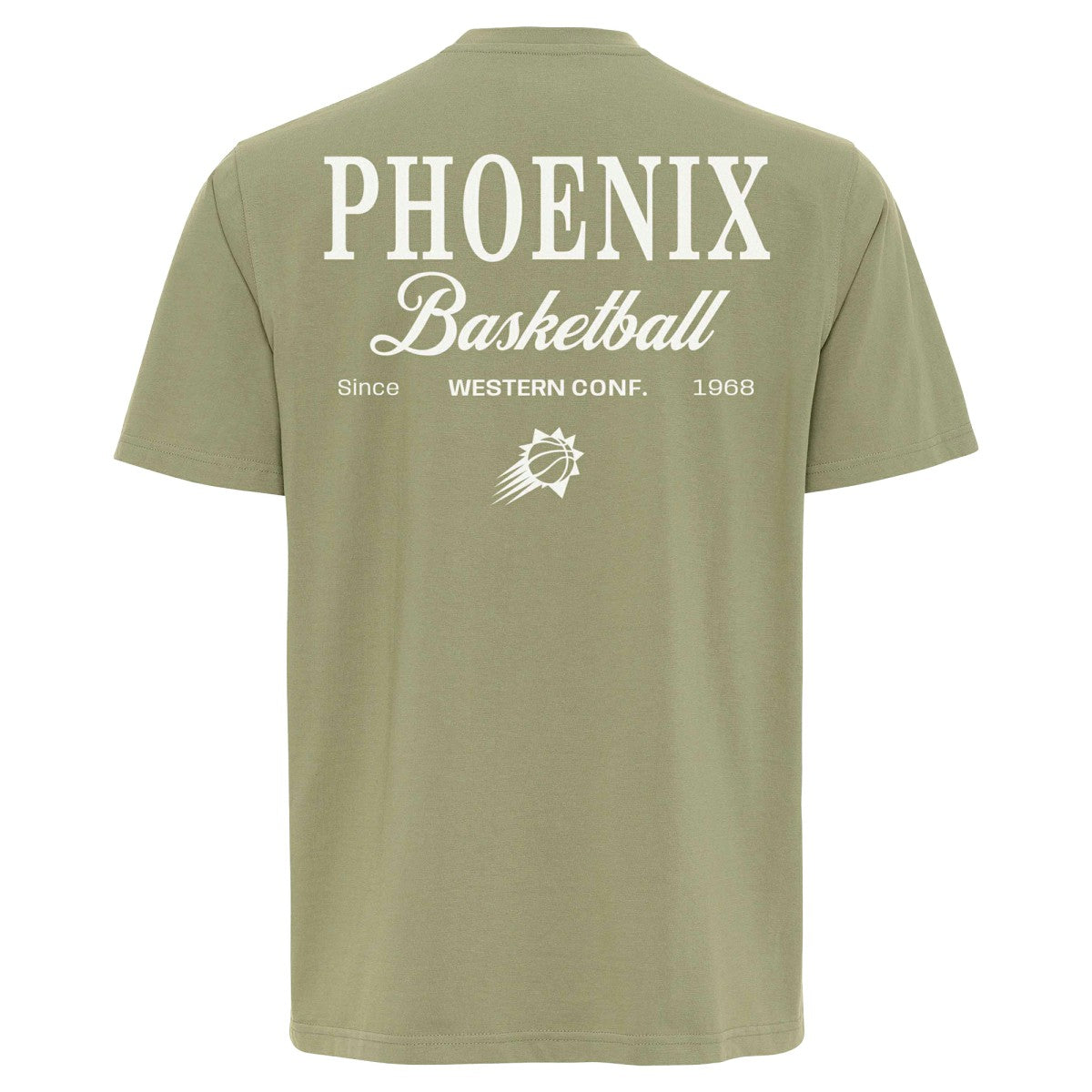 Phoenix Suns Sportiqe Unisex Athletic Club Collection Duke Relaxed Fit Premium T-Shirt Olive