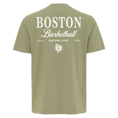 Boston Celtics Sportiqe Unisex Athletic Club Collection Duke Relaxed Fit Premium T-Shirt Olive