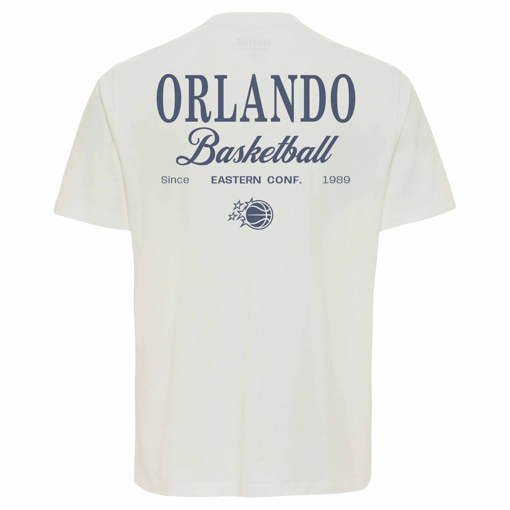 Orlando Magic Sportiqe Unisex Athletic Club Collection Duke Relaxed Fit Premium T-Shirt Cream