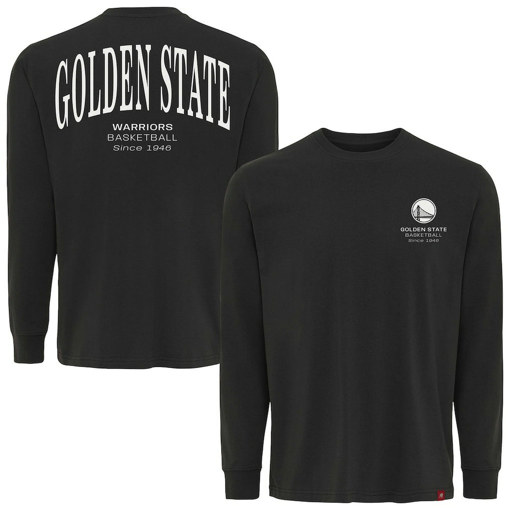 Golden State Warriors Sportiqe Unisex Athletic Club Collection Sherwood Relaxed Fit Premium Long-Sleeve T-Shirt Anthracite