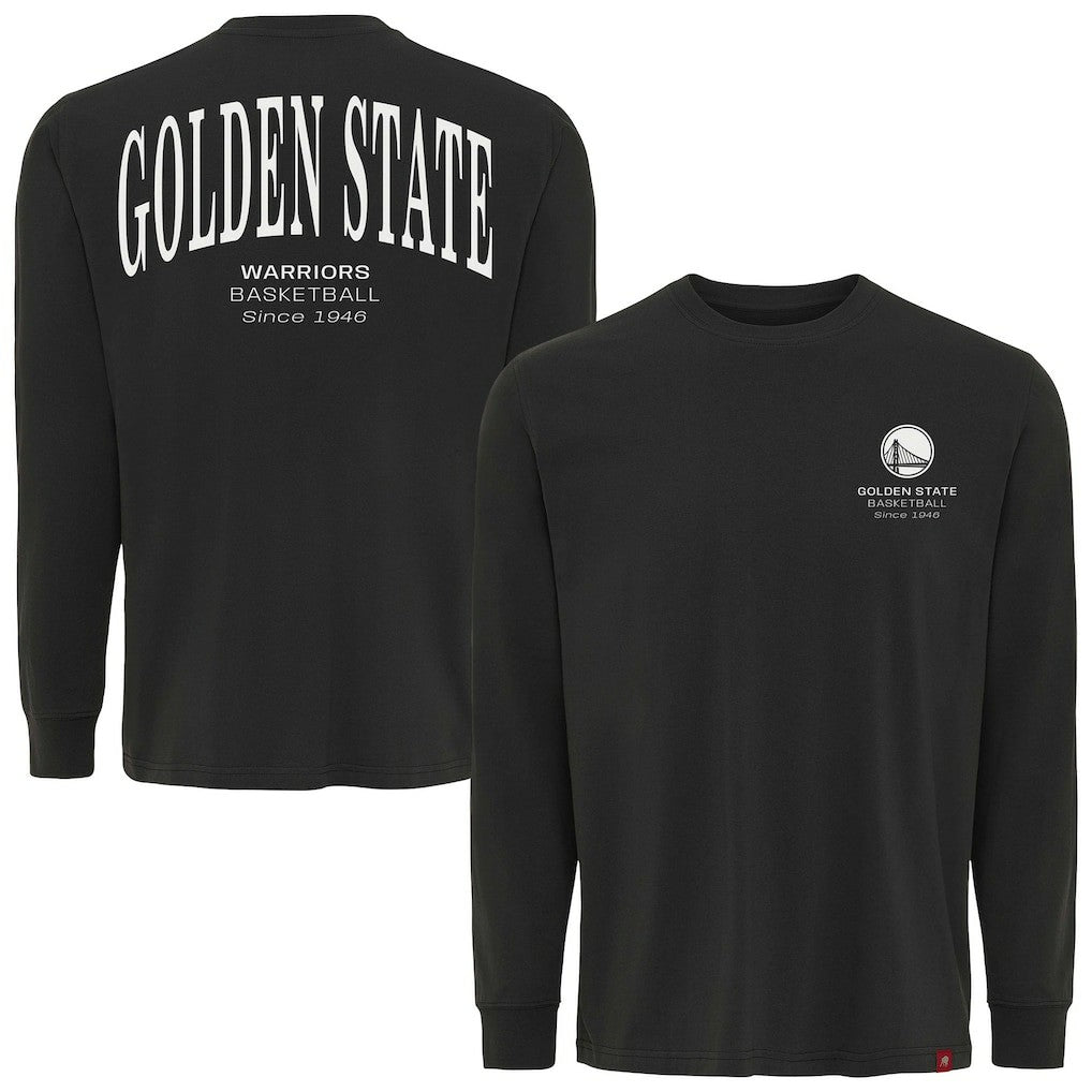 Golden State Warriors Sportiqe Unisex Athletic Club Collection Sherwood Relaxed Fit Premium Long-Sleeve T-Shirt Anthracite