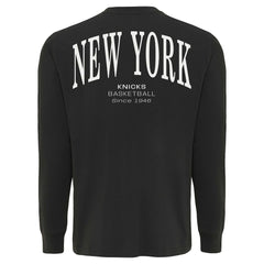 New York Knicks Sportiqe Unisex Athletic Club Collection Sherwood Relaxed Fit Premium Long-Sleeve T-Shirt Anthracite