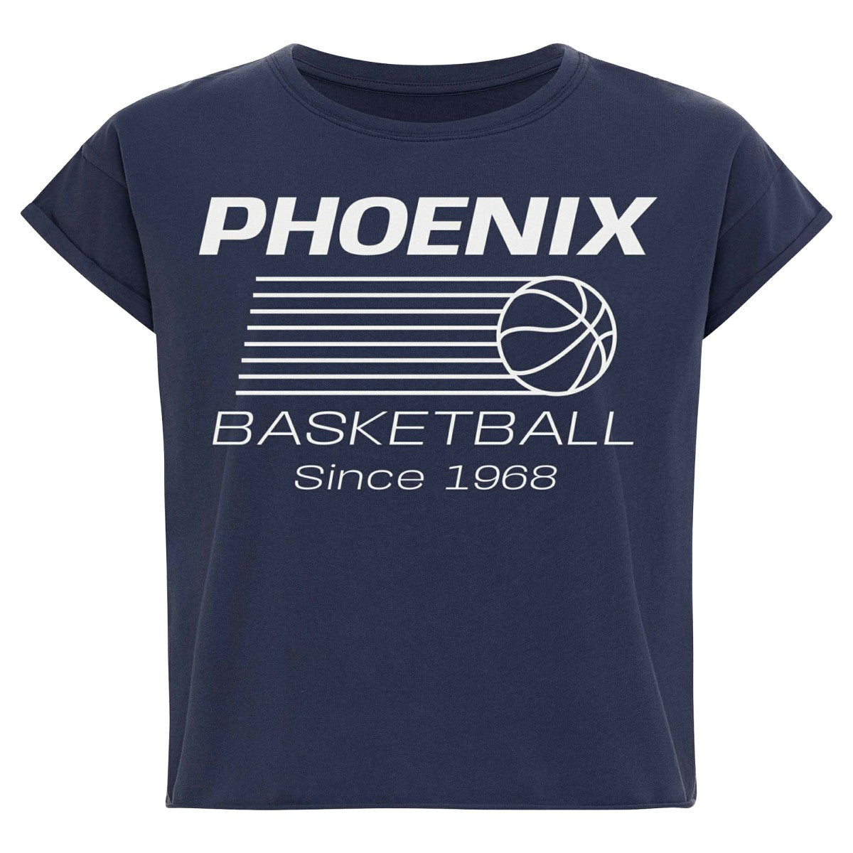 Phoenix Suns Sportiqe Women's Athletic Club Collection Alana Premium Cropped T-Shirt Blue