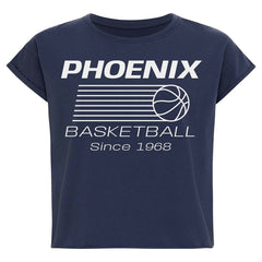 Phoenix Suns Sportiqe Women's Athletic Club Collection Alana Premium Cropped T-Shirt Blue