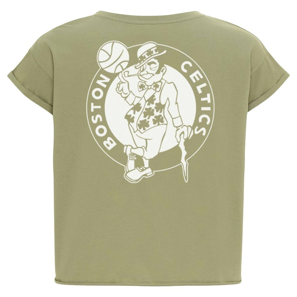 Boston Celtics Sportiqe Women's Athletic Club Collection Alana Premium Cropped T-Shirt Kelly Green