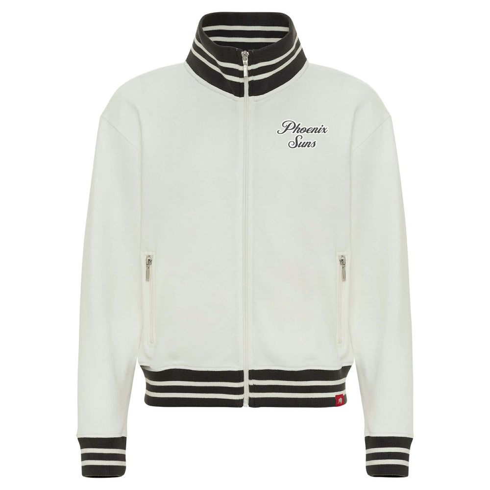 Phoenix Suns Sportiqe Women's Athletic Club Collection Sutton French Terry Full-Zip Jacket Cream