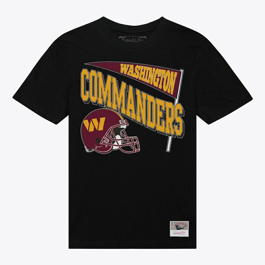Washington Commanders Women's Team Dynamic Boyfriend T-Shirt - Black - Mitchell & Ness