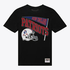 New England Patriots Women's Team Dynamic Boyfriend T-Shirt - Black - Mitchell & Ness
