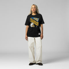 Los Angeles Chargers Women's Team Dynamic Boyfriend T-Shirt - Black - Mitchell & Ness