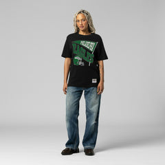 Philadelphia Eagles Women's Team Dynamic Boyfriend T-Shirt - Black - Mitchell & Ness