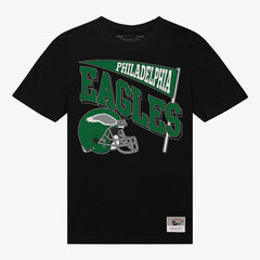 Philadelphia Eagles Women's Team Dynamic Boyfriend T-Shirt - Black - Mitchell & Ness