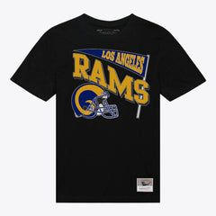 Los Angeles Rams Women's Team Dynamic Boyfriend T-Shirt - Black - Mitchell & Ness