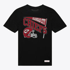 Kansas City Chiefs Women's Team Dynamic Boyfriend T-Shirt - Black - Mitchell & Ness
