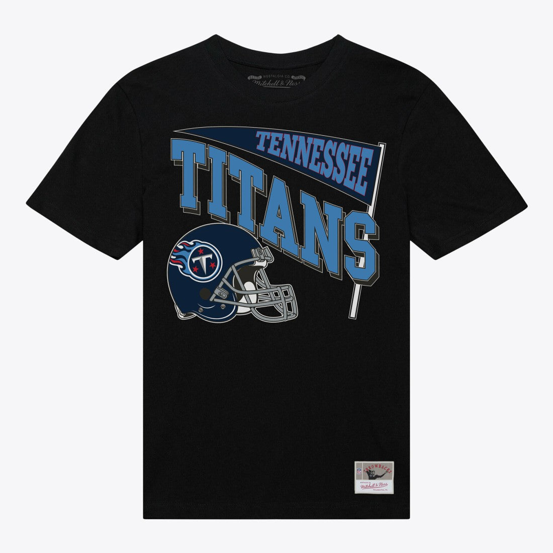 Tennessee Titans Women's Team Dynamic Boyfriend T-Shirt - Black - Mitchell & Ness
