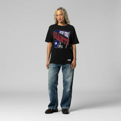 New York Giants Women's Team Dynamic Boyfriend T-Shirt - Black - Mitchell & Ness