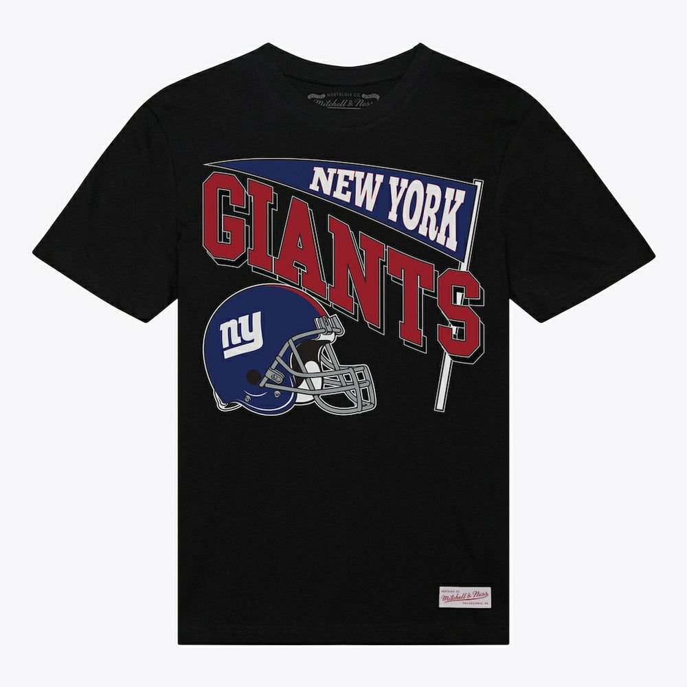 New York Giants Women's Team Dynamic Boyfriend T-Shirt - Black - Mitchell & Ness