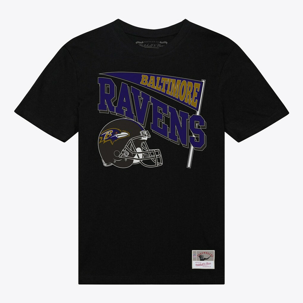 Baltimore Ravens Women's Team Dynamic Boyfriend T-Shirt - Black - Mitchell & Ness