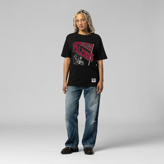 Atlanta Falcons Women's Team Dynamic Boyfriend T-Shirt - Black - Mitchell & Ness