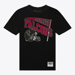 Atlanta Falcons Women's Team Dynamic Boyfriend T-Shirt - Black - Mitchell & Ness