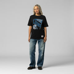 Detroit Lions Women's Team Dynamic Boyfriend T-Shirt - Black - Mitchell & Ness