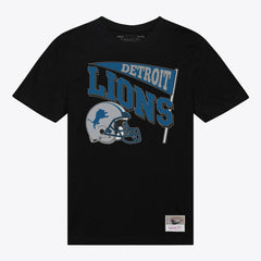 Detroit Lions Women's Team Dynamic Boyfriend T-Shirt - Black - Mitchell & Ness