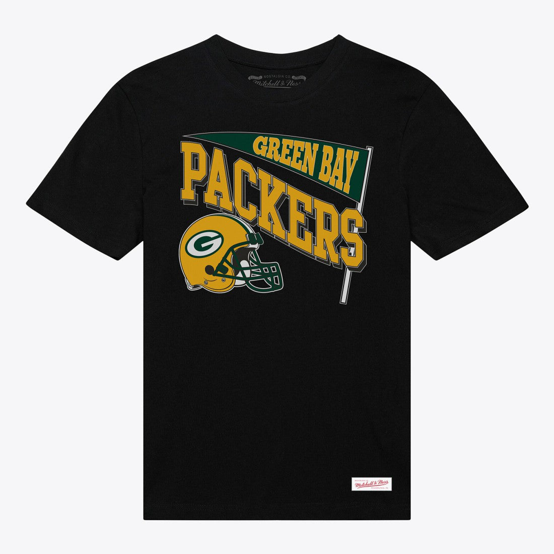 Green Bay Packers Women's Team Dynamic Boyfriend T-Shirt - Black - Mitchell & Ness