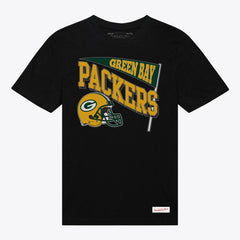 Green Bay Packers Women's Team Dynamic Boyfriend T-Shirt - Black - Mitchell & Ness