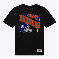 Denver Broncos Women's Team Dynamic Boyfriend T-Shirt - Black - Mitchell & Ness